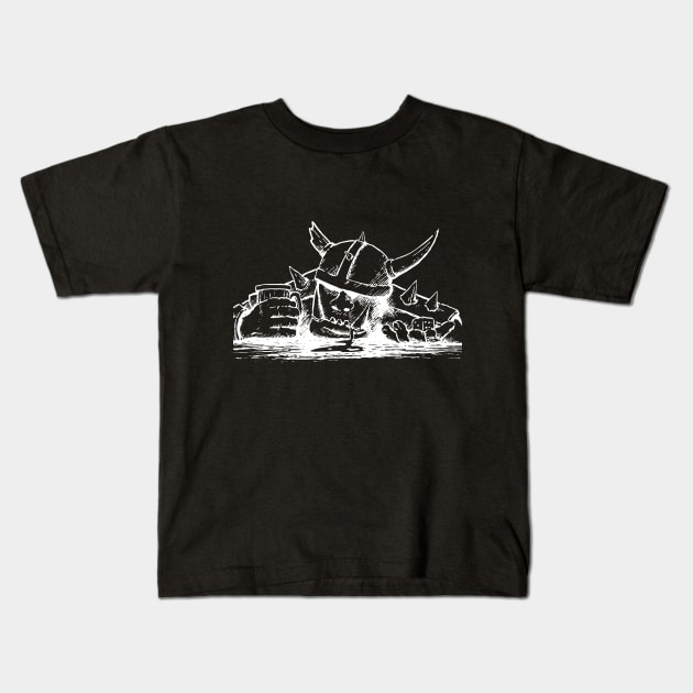 Drunken ork 2 Kids T-Shirt by Wasted Wargamers